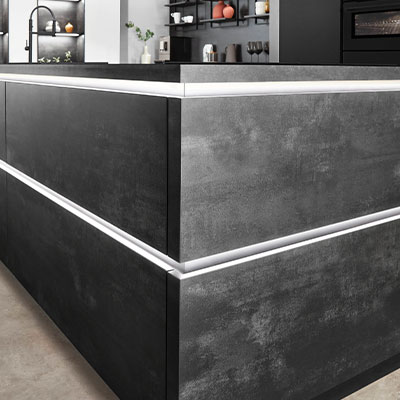 Quadratisches Stimmungs-Küchenbild